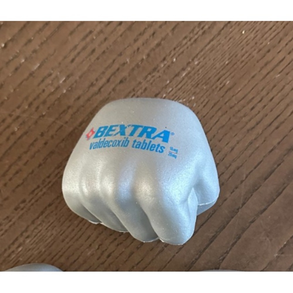 Pharmaceutical Drug Rep Bextra Hand Fist Stress Ball Collectible